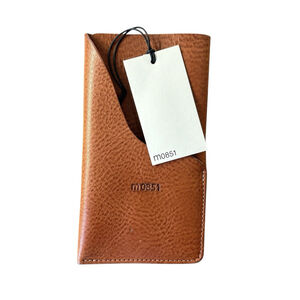 NEW M0851 Case Sunglasses Eyeglasses Brown Leather Canadian Designer Luxury